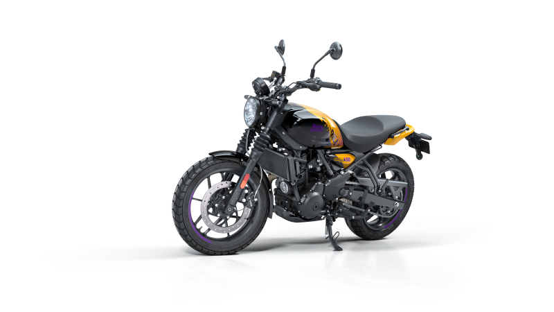 Commandez votre moto Royal Enfield Guerilla Yellow Ribbon chez RMS MOTORS, proche de Barentin